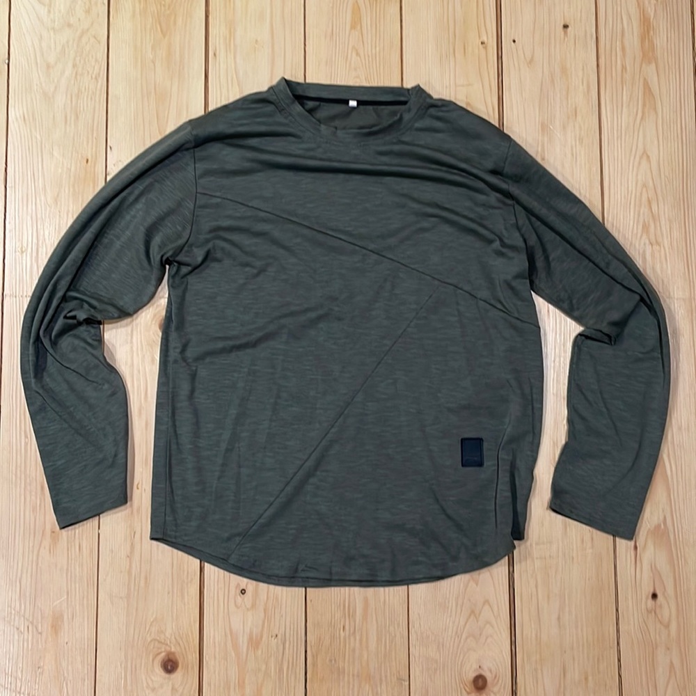 Green long sleeved shirt